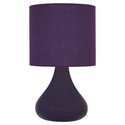 ASDA Ceramic Table Lamp - Purple, Purple AS3340-PU