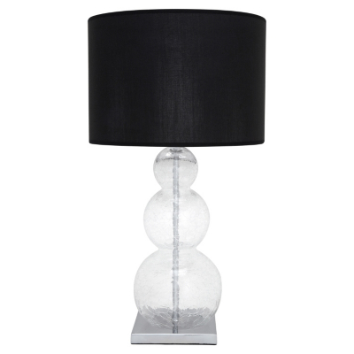 ASDA Crackle Glass Ball Table Lamp - Black,