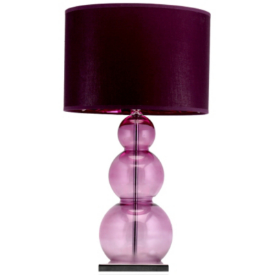 ASDA Glass Ball Table Lamp - Purple, Purple