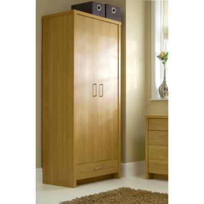 ASDA Ascot 2 Door Wardrobe - Oak Effect, Oak Effect