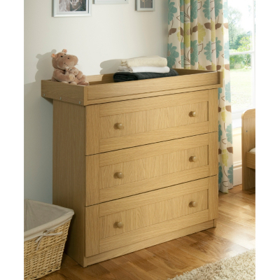 Malvern Baby Changing Unit Oak Effect