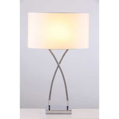 ASDA Crossover Chrome Table Lamp, Chrome 440200