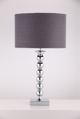 Asda Metal Stacked Balls Table Lamp, Chrome 440600