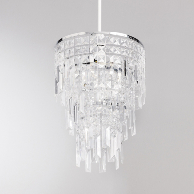 ASDA Square Droplet Pendant - Clear