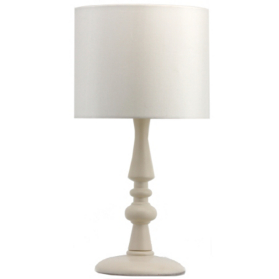 ASDA Turned Wood Table Lamp - Cream, Cream