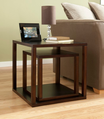 ASDA Porto Square Nest of Tables - Brown, Brown K4251