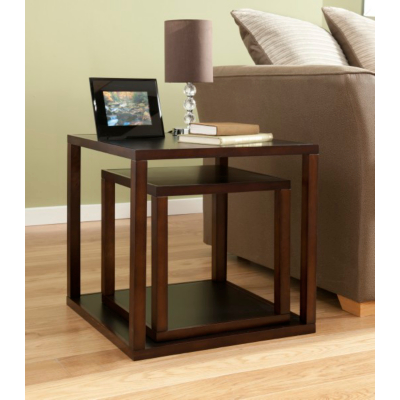 Porto Square Nest of Tables - Brown, Brown K4251