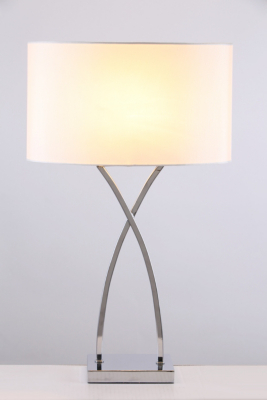 ASDA Crossover Table Lamp - Chrome, Silver PR16386