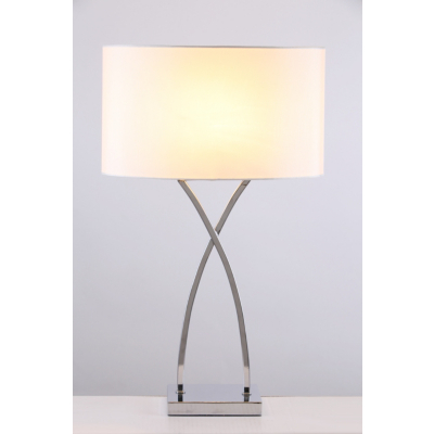 Crossover Table Lamp - Chrome, Silver PR16386