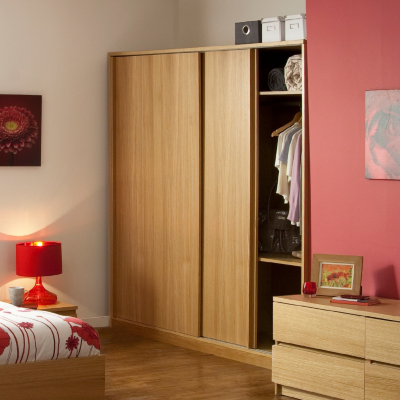 Jitona Strasbourg Wardrobe - 2 Sliding Door - Oak