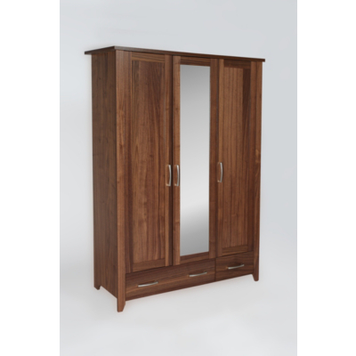 ASDA Montreaux 3 Door 2 Drawer Wardrobe - Walnut