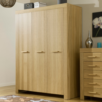 ASDA Victoria 3 Door Wardrobe - Oak Veneer YAU3301