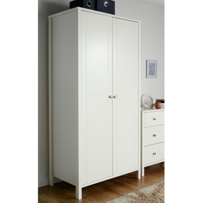 Bergen 2 Door Wardrobe White