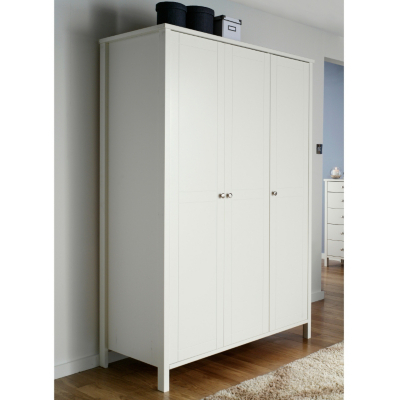 Bergen 3 Door Wardrobe White