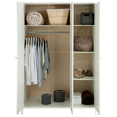 Baltic White Wardrobe 3 Door Wardrobes at ASDA