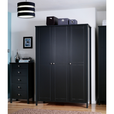 Bergen 3 Door Wardrobe Brown