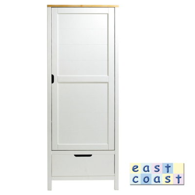 East Coast Colby Wardrobe in White, White 2857W