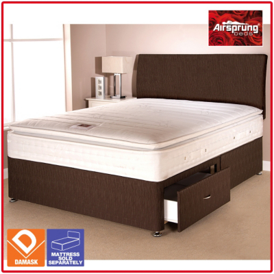 Airsprung Aspen Bed Brown Single 2 Drawers