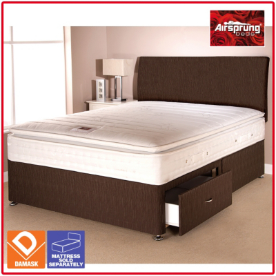 Airsprung Aspen Bed Brown Double 2 Drawers