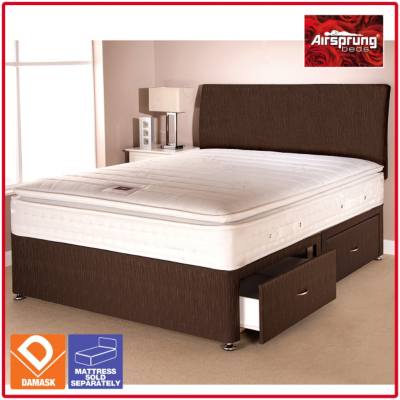 Airsprung Aspen Bed Brown Double 4 Drawers