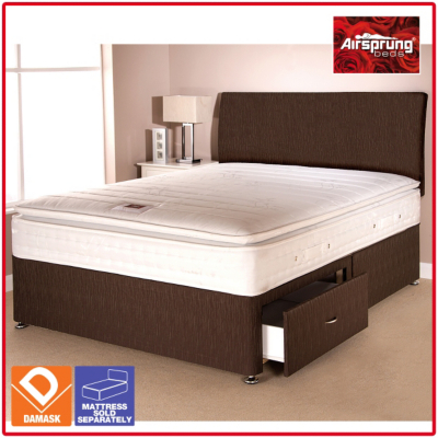 Airsprung Aspen Bed Brown King 2 Drawers