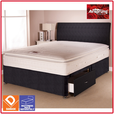 Airsprung Aspen Bed Black King 2 Drawers