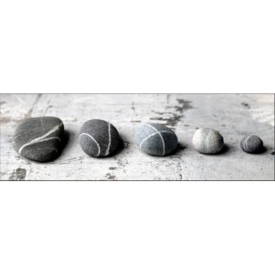 ASDA Pebbles Wall Art Canvas Print, Grey 002430