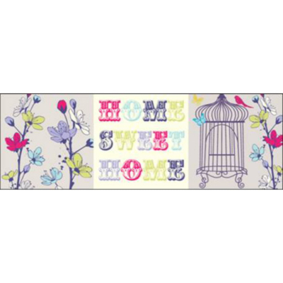 ASDA Home Sweet Home Wall Art Canvas Prints - 3 Pack,