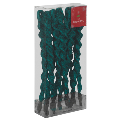 ... asda direct asda teal icicle christmas decorations create a winter