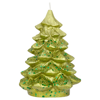 ASDA Christmas Tree Candle - Green, Brights