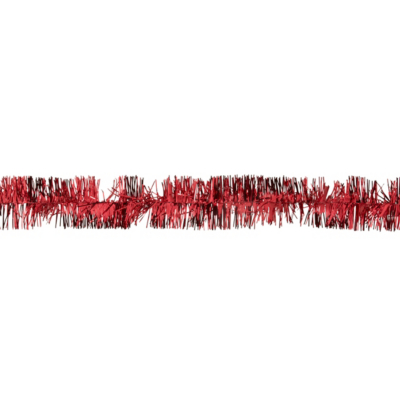 Red Tinsel Christmas Decoration - 4 metres, Red