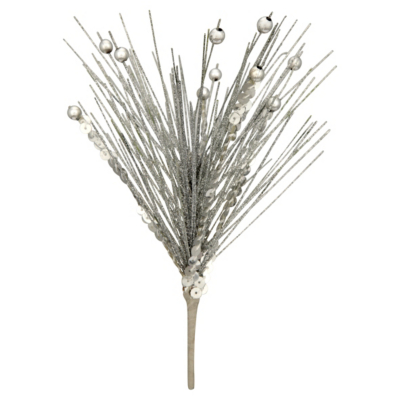 ASDA Silver Glitter Pick, Silver