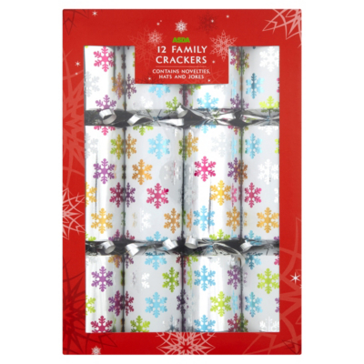 Brights Cube Christmas Crackers - 12 pack, Brights