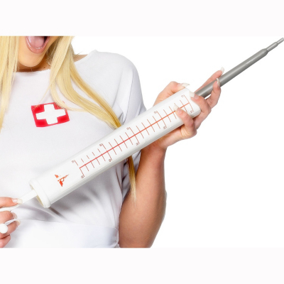 Fancy Dress Jumbo Syringe, White