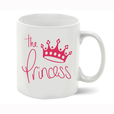 Royalty: The Princess Porcelain Mug, White