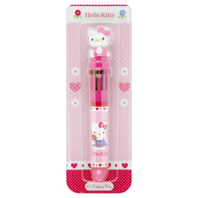 Hello Kitty 10 Colour Pen, Pink
