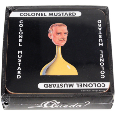 Cluedo Coasters-Set of 6, Multi