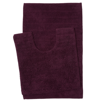 George Home Bath & Pedestal Mat Set - Plum | Towels & Bath Mats | ASDA ...