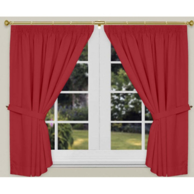 ASDA Red Curtains, 66 x 54in YUN200CRTRDPEPR