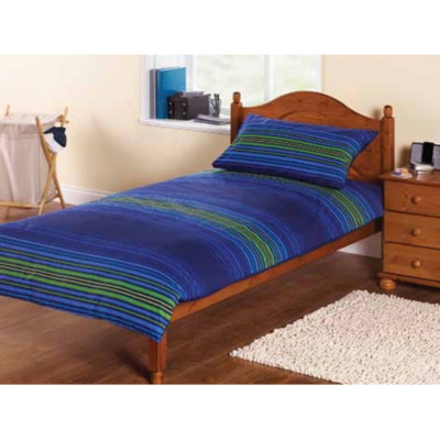 Your Zone Yourzone Blue Stripe Fade Single Duvet Cover