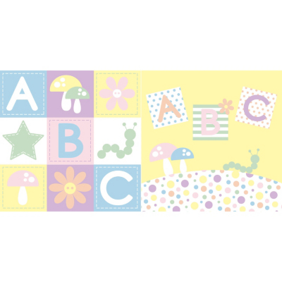 ASDA Little Angels Woodland Pastels Set of 2 Canvas Wall Art