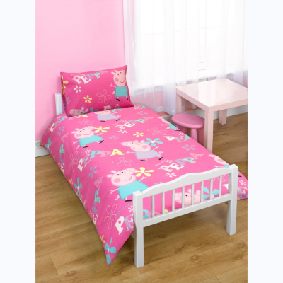 Peppa Pig Junior Duvet Cover - Single, Pink