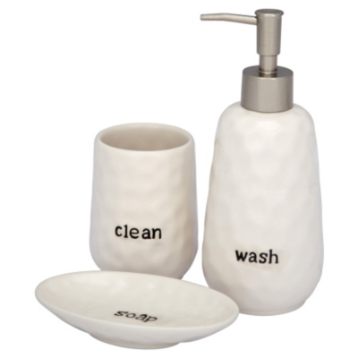 Word Soap Dish - Cream, Cream EB208HCN