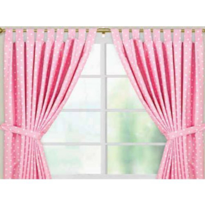 ASDA Curtains - Pink, Pink MQCRTPNKPLKA