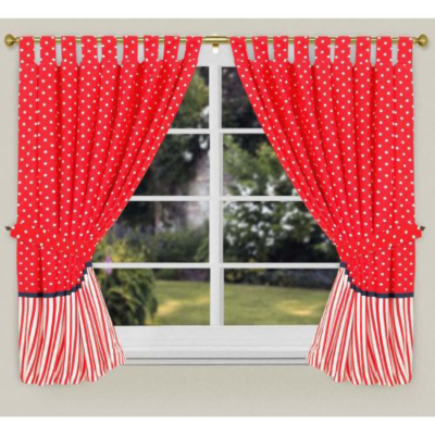 ASDA Curtains - Red, Red YUN200CRTREDNT