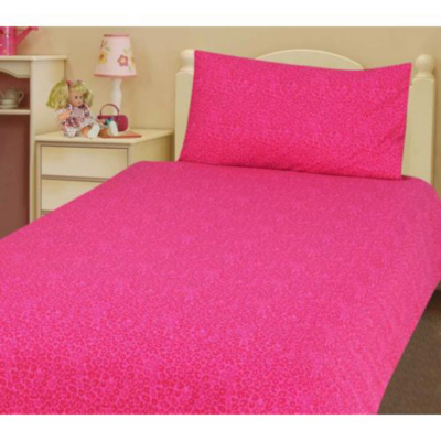 ASDA Pink Leopard Duvet Cover - Single, Pink