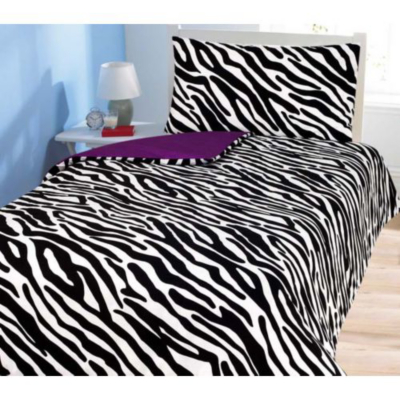 Black And White Zebra Duvet Cover and