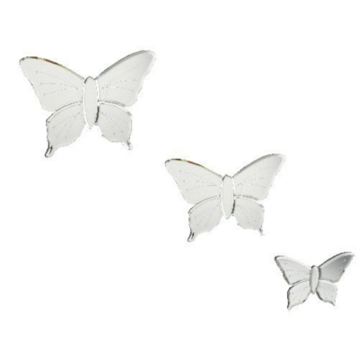 ASDA Butterfly Wall Mirrors - Set of 3, Mirror M310