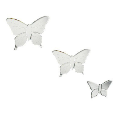 Butterfly Wall Mirrors - Set of 3, Mirror M310