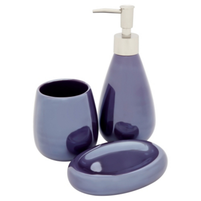 ASDA Pearl Soap Dish - Purple, Purple EB213HGN